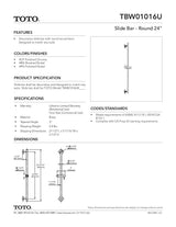 Slide Bar - Round 24"