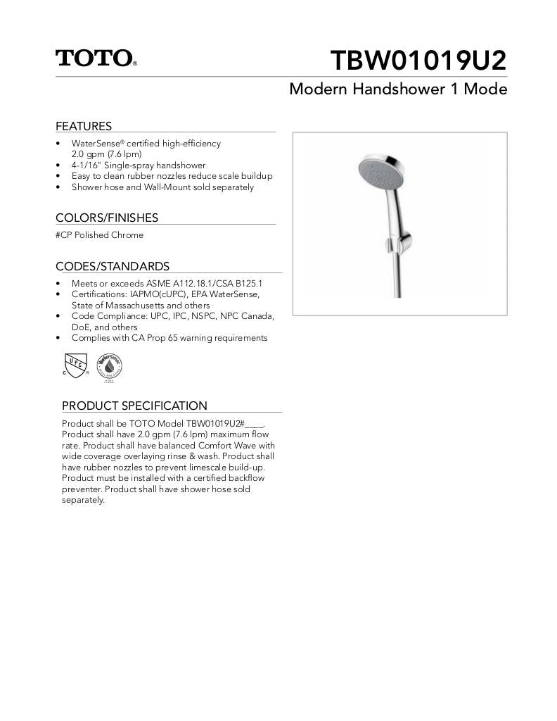 Modern Handshower 1 Mode