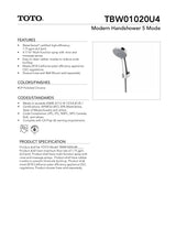 Modern Handshower 5 Mode