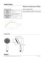 Modern Handshower 5 Mode