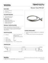 Shower Hose PVC 63"