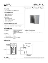 Handshower Wall Mount - Square