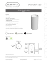 Tè Free-standing Round Basin