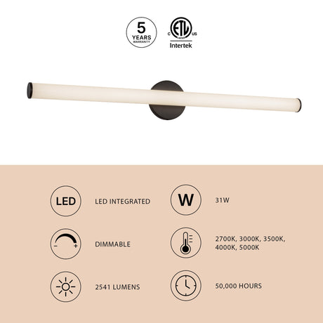 Kuzco Vibe Tectra 36-in Wall/Vanity Light