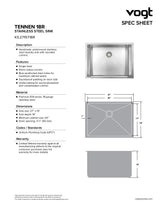TENNEN 18R - 27"x19"x14" WITH STRAINER