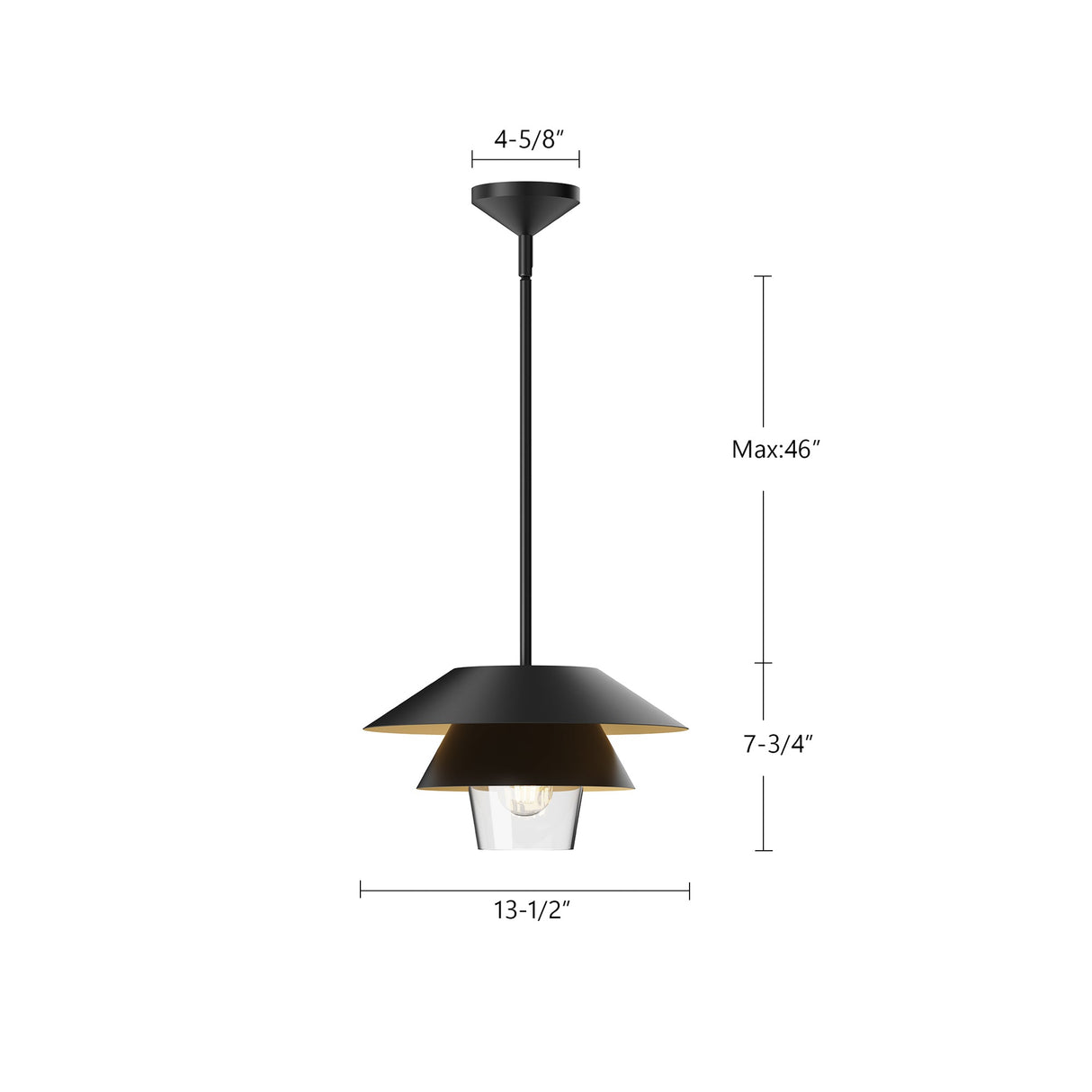 Alora Mood Tetsu 13-in Pendant