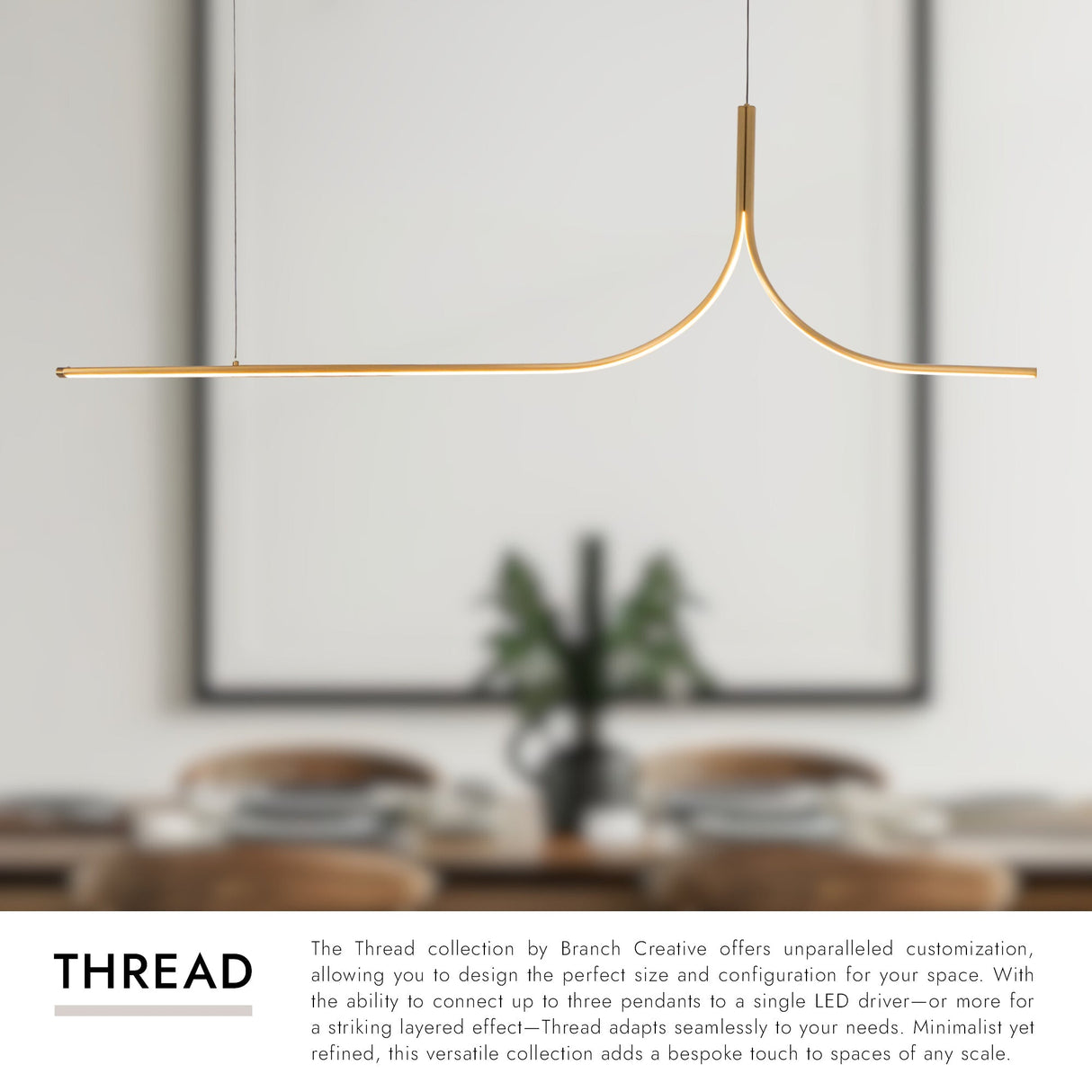 Kuzco Thread 5-ft Linear Pendant