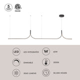 Kuzco Thread 10-ft Linear Pendant