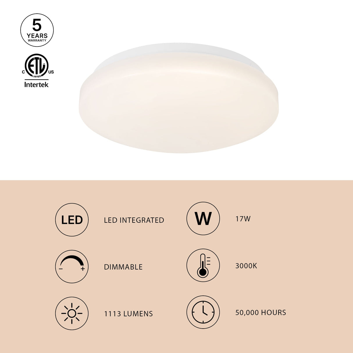Kuzco Vibe Tio 11-in Flush Mount