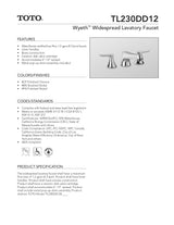 Wyeth Widespread Lavatory Faucet