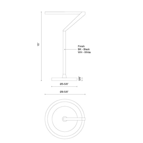 Kuzco Roda 15-in Table Lamp