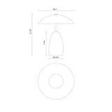 Alora Mood Poppy 12-in Table Lamp