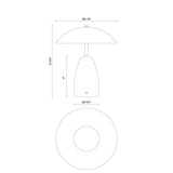 Alora Mood Poppy 9-in Table Lamp
