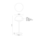 Kuzco Hinata 12-in Table Lamp