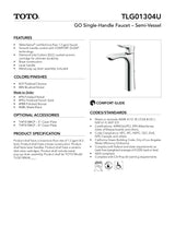 GO Single-Handle Faucet - 1.2 GPM - Semi-Vessel