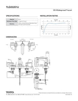 GS Widespread Faucet - 1.2 GPM