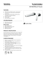 GS Wall-Mount Faucet - 1.2 GPM