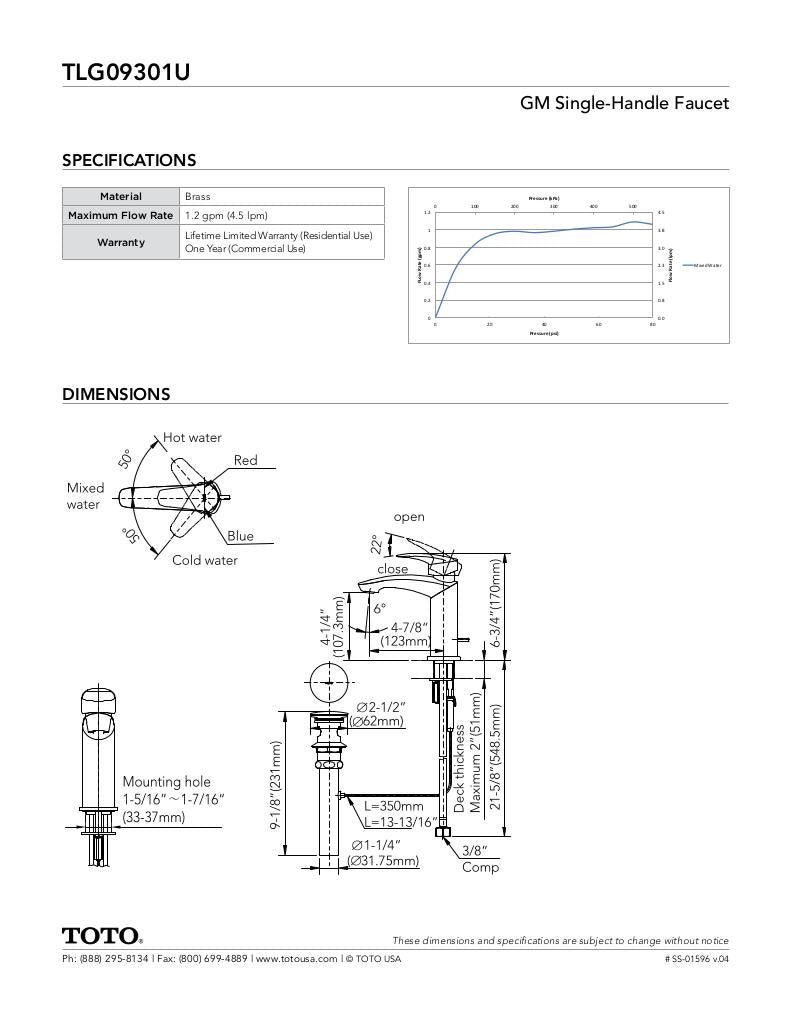 GM Single-Handle Faucet - 1.2 GPM