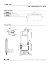 GM Single-Handle Faucet - 1.2 GPM - Vessel