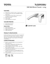 GM Wall-Mount Faucet - Long - 1.2 GPM