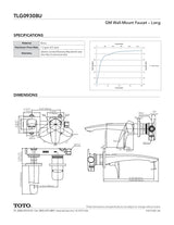 GM Wall-Mount Faucet - Long - 1.2 GPM
