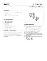 GB Widespread Faucet - 1.2 GPM