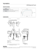 GB Widespread Faucet - 1.2 GPM