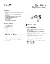 GB Wall-Mount Faucet - Short - 1.2 GPM