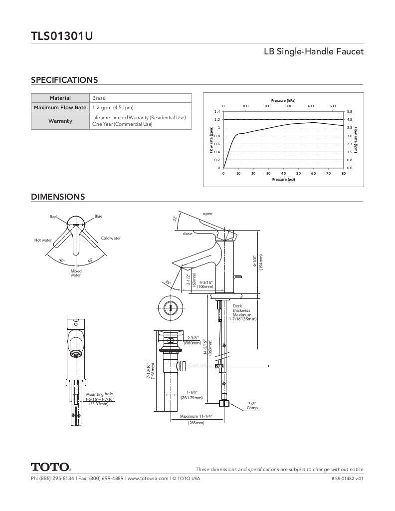 LB Single-Handle Faucet - 1.2 GPM