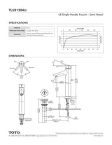LB Single-Handle Faucet - 1.2 GPM - Semi-Vessel