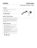 LB Wall-Mount Faucet - Short - 1.2 GPM