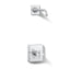 Pinstripe® Pure Rite-Temp® shower trim kit with cross handle, without showerhead