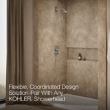 Pinstripe® Pure Rite-Temp® shower trim kit with lever handle, without showerhead