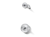 Purist® Rite-Temp® shower trim kit with cross handle, without showerhead
