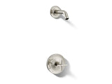 Purist® Rite-Temp® shower trim kit with cross handle, without showerhead