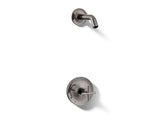 Purist® Rite-Temp® shower trim kit with cross handle, without showerhead