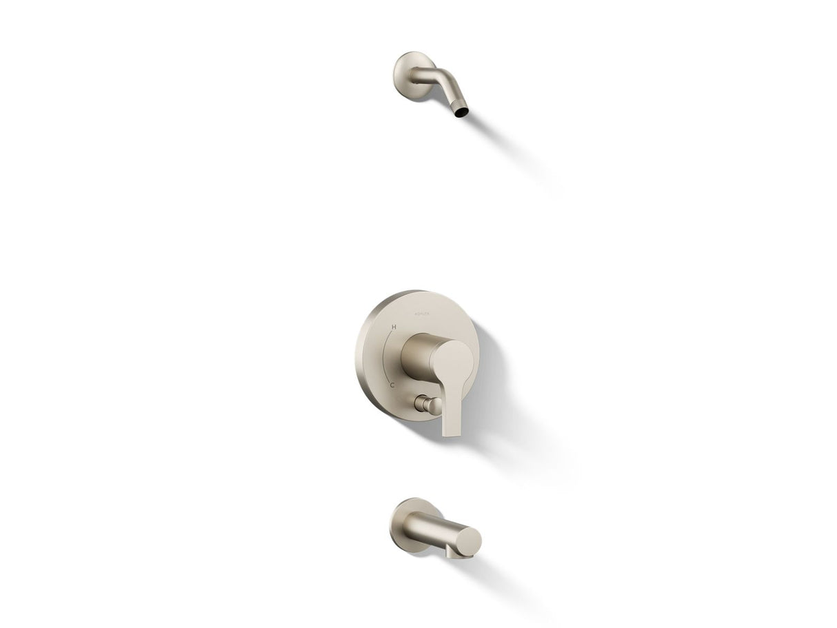 Elate® Rite-Temp® bath and shower trim kit with push-button diverter, without showerhead