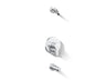 Elate® Rite-Temp® bath and shower trim kit with push-button diverter, without showerhead