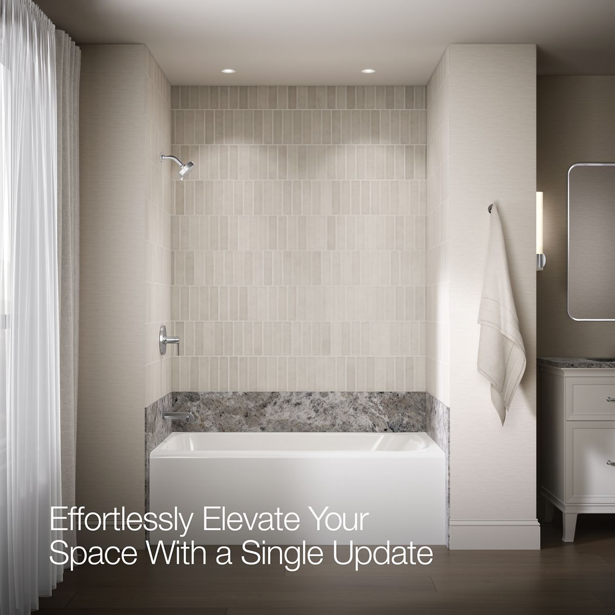 Pitch® Rite-Temp® bath and shower trim kit, without showerhead