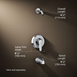 July® Rite-Temp® bath and shower trim kit, without showerhead