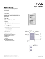 KAPFENBERG TRIM FOR 3-WAY TH SHOWER KIT