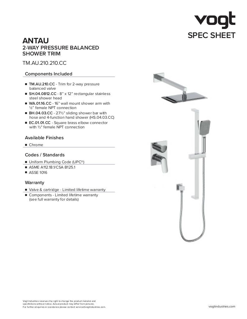 ANTAU TRIM FOR 2-WAY PB SHOWER KIT