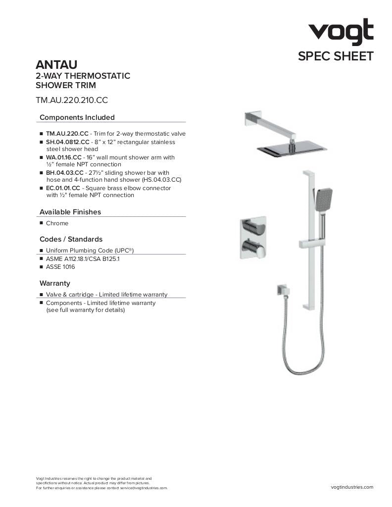 ANTAU TRIM FOR 2-WAY TH SHOWER KIT