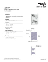 ANTAU TRIM FOR 2-WAY TH SHOWER KIT