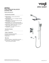 ANTAU TRIM FOR 3-WAY PB SHOWER KIT