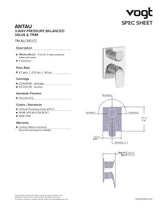 ANTAU TRIM FOR 3-WAY PB SHOWER KIT