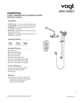 CARINTHIA TRIM FOR 2-WAY TH SHOWER KIT