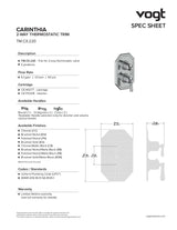 CARINTHIA TRIM FOR 2-WAY TH VALVE