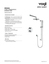 DRAVA TRIM FOR 2-WAY TH SHOWER KIT