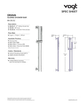 DRAVA TRIM FOR 2-WAY TH SHOWER KIT